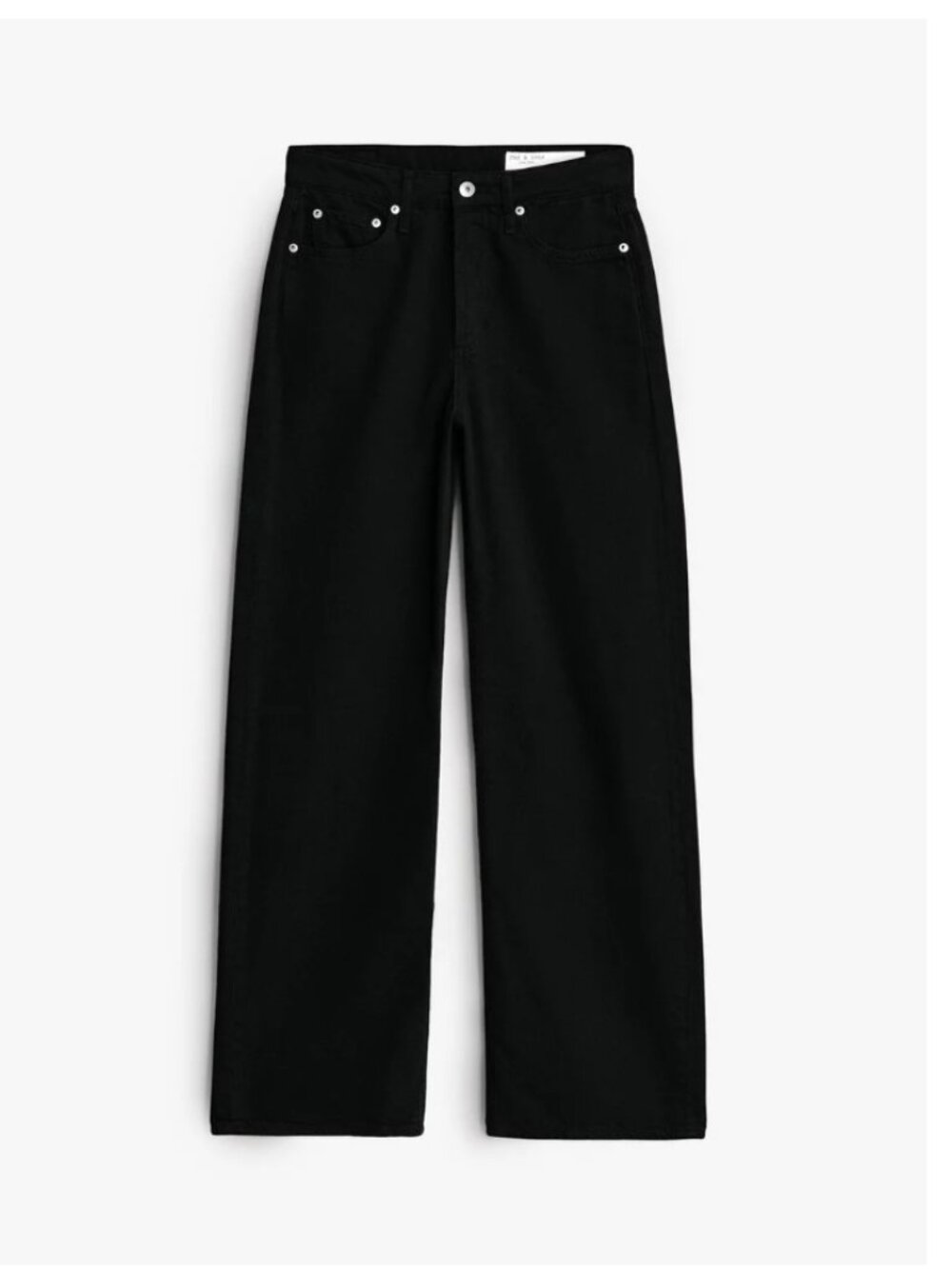 Rag&Bone 29 Wide Leg Black Bird Denim